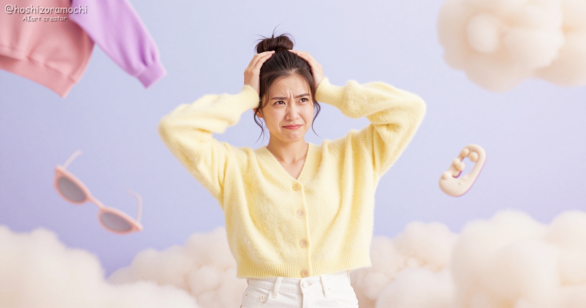 毎日のコーデに頭を抱えちゃう🤯お悩み中の大人可愛いファッションミューズパステル | の人気AIイラスト・グラビア