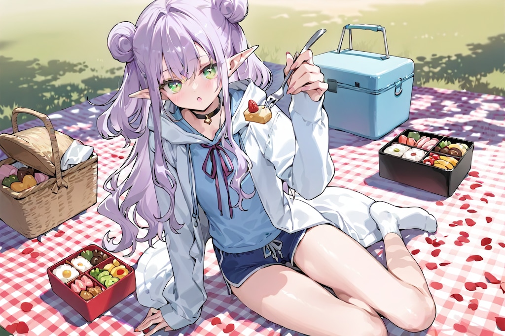 エルフなLILACちゃんとピクニック。※別衣装ver