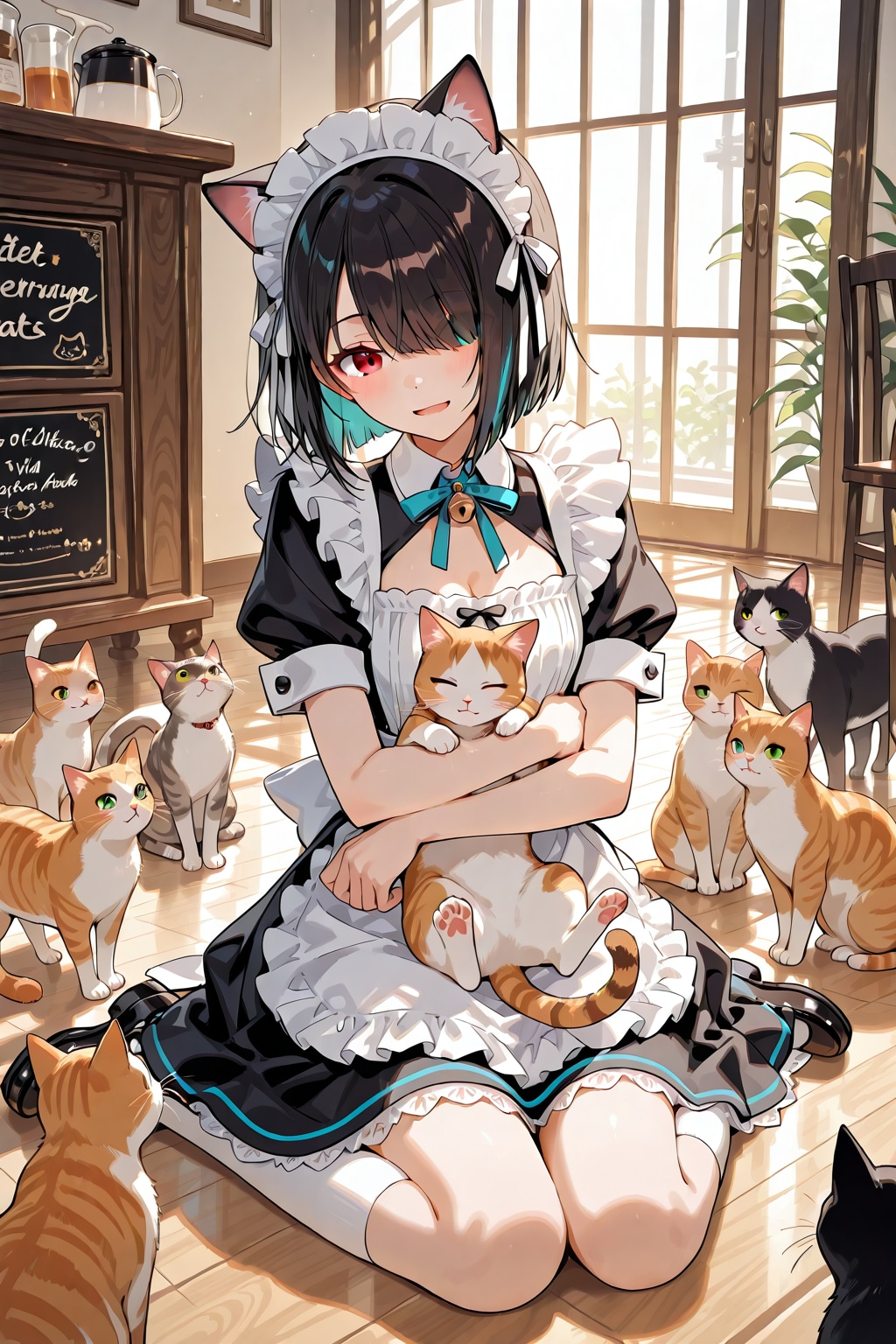 たくさんの猫さんにかこまれて♪