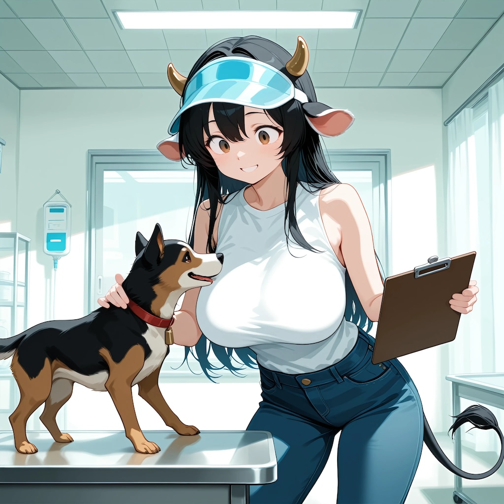 犬の健康管理　牛娘さん