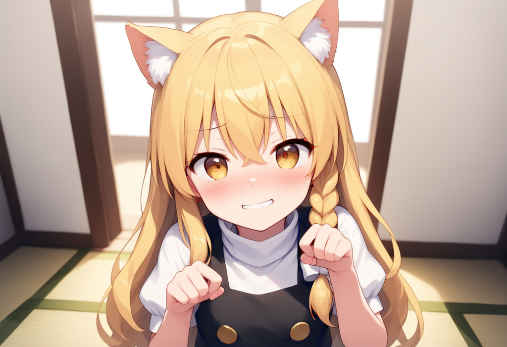 東方　霧雨魔理沙　ケモミミ