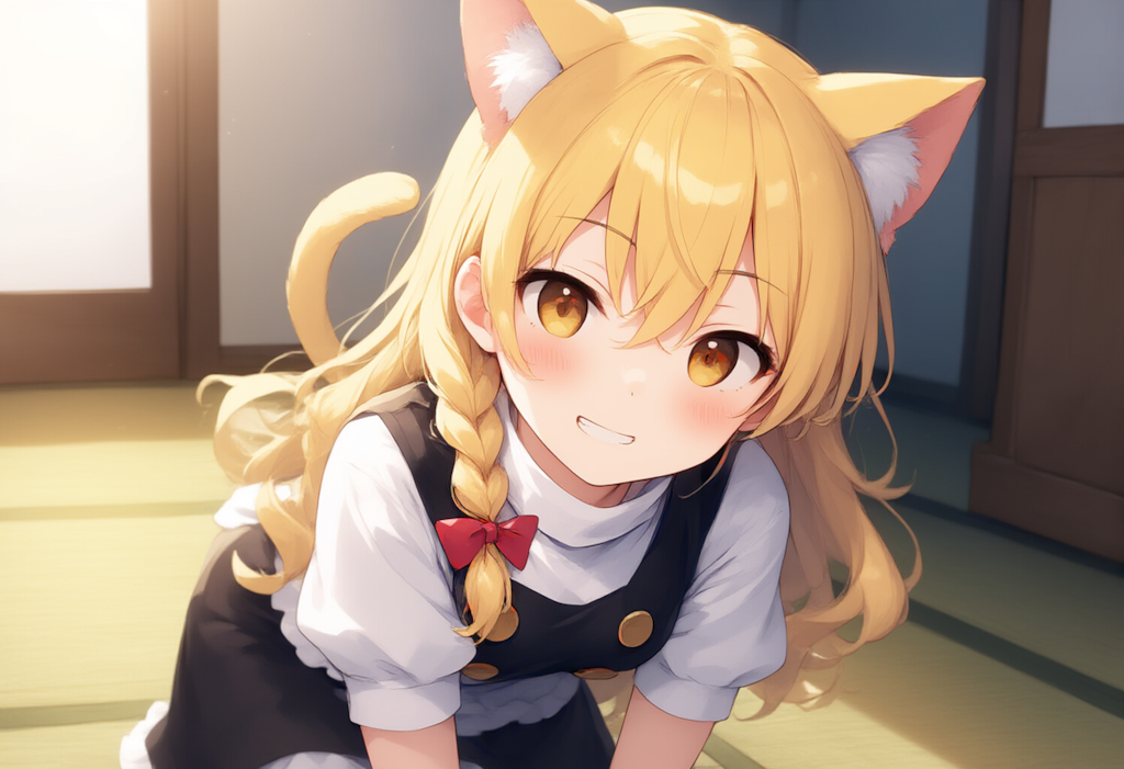 東方　霧雨魔理沙　ケモミミ