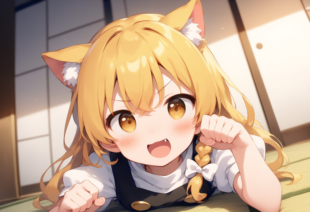 東方　霧雨魔理沙　ケモミミ