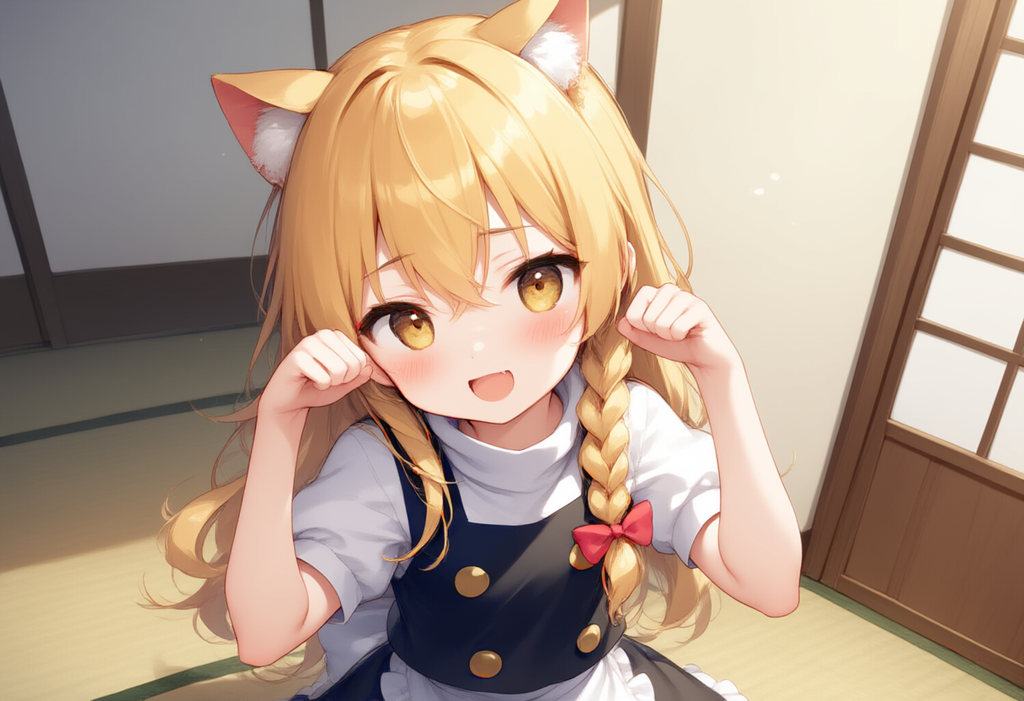 東方　霧雨魔理沙　ケモミミ