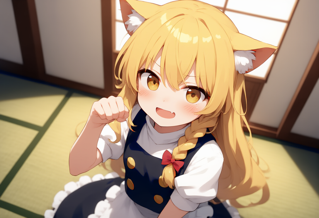 東方　霧雨魔理沙　ケモミミ