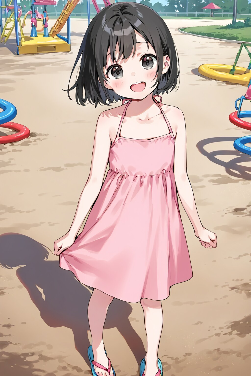 ワンピースを着た少女