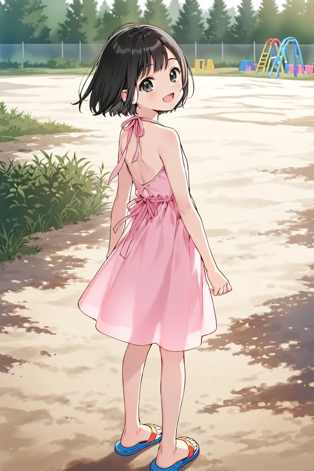 ワンピースを着た少女