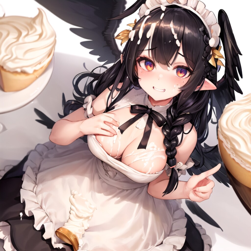 ケーキと堕天使娘