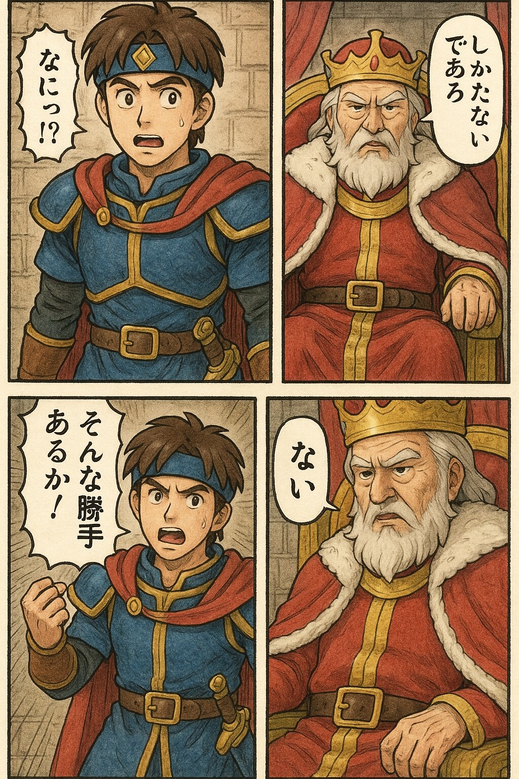 ゆうしゃにくにへかえるんだな