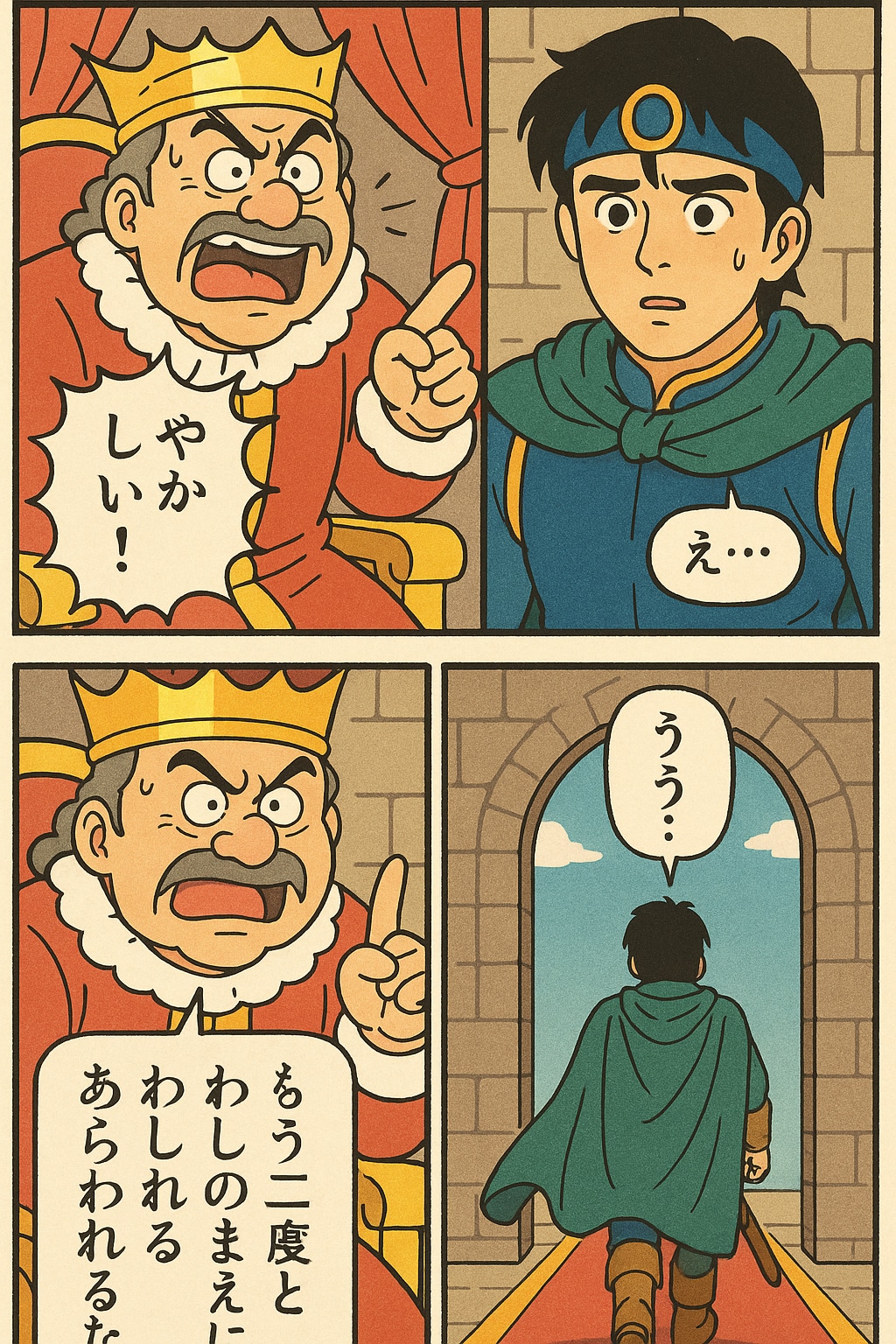 ゆうしゃにくにへかえるんだな