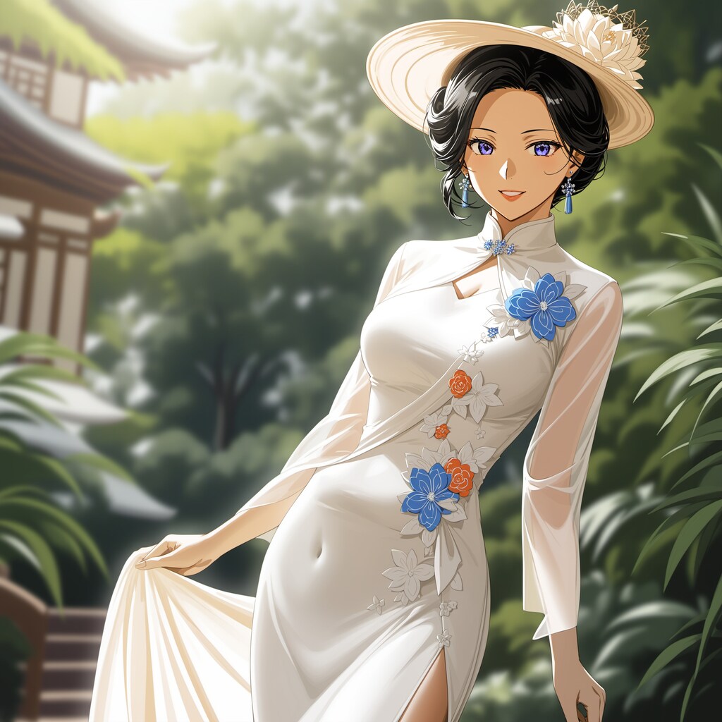 アオザイを着てみました