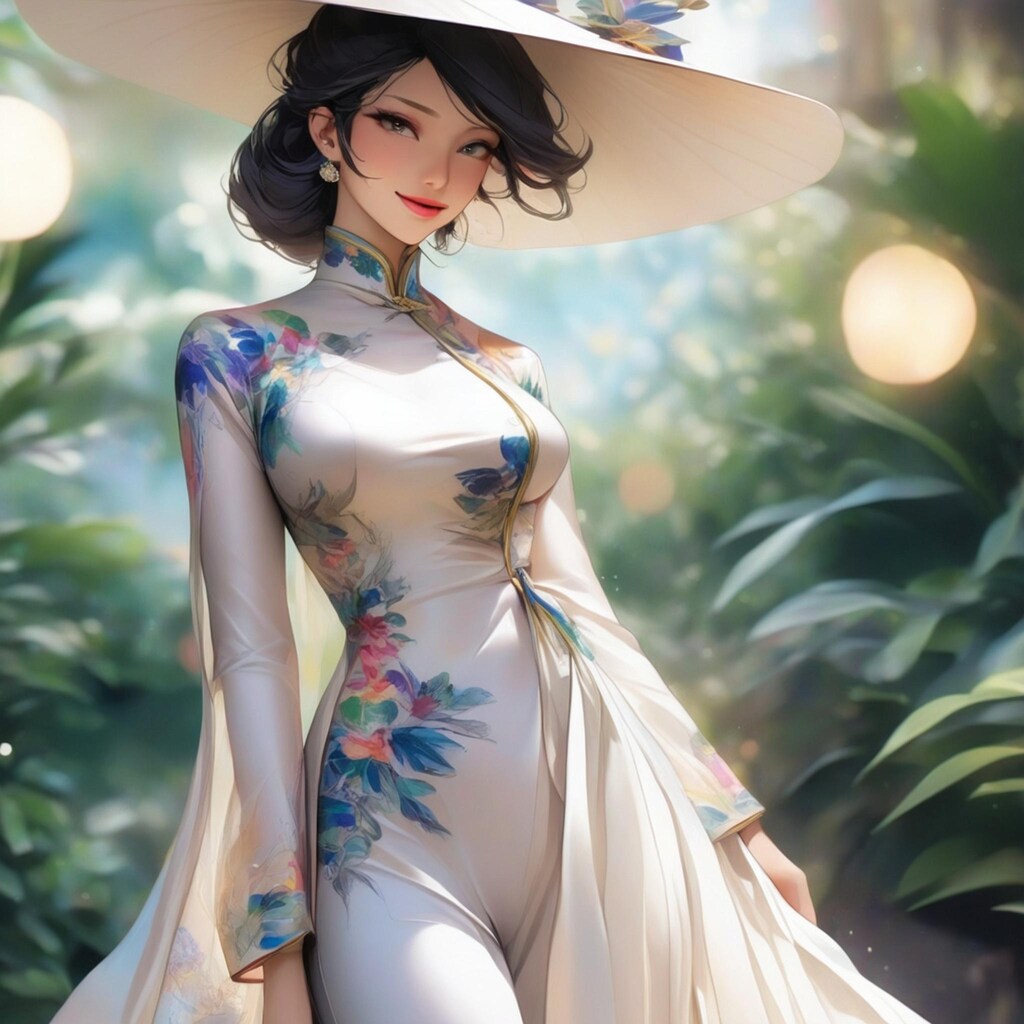 アオザイを着てみました