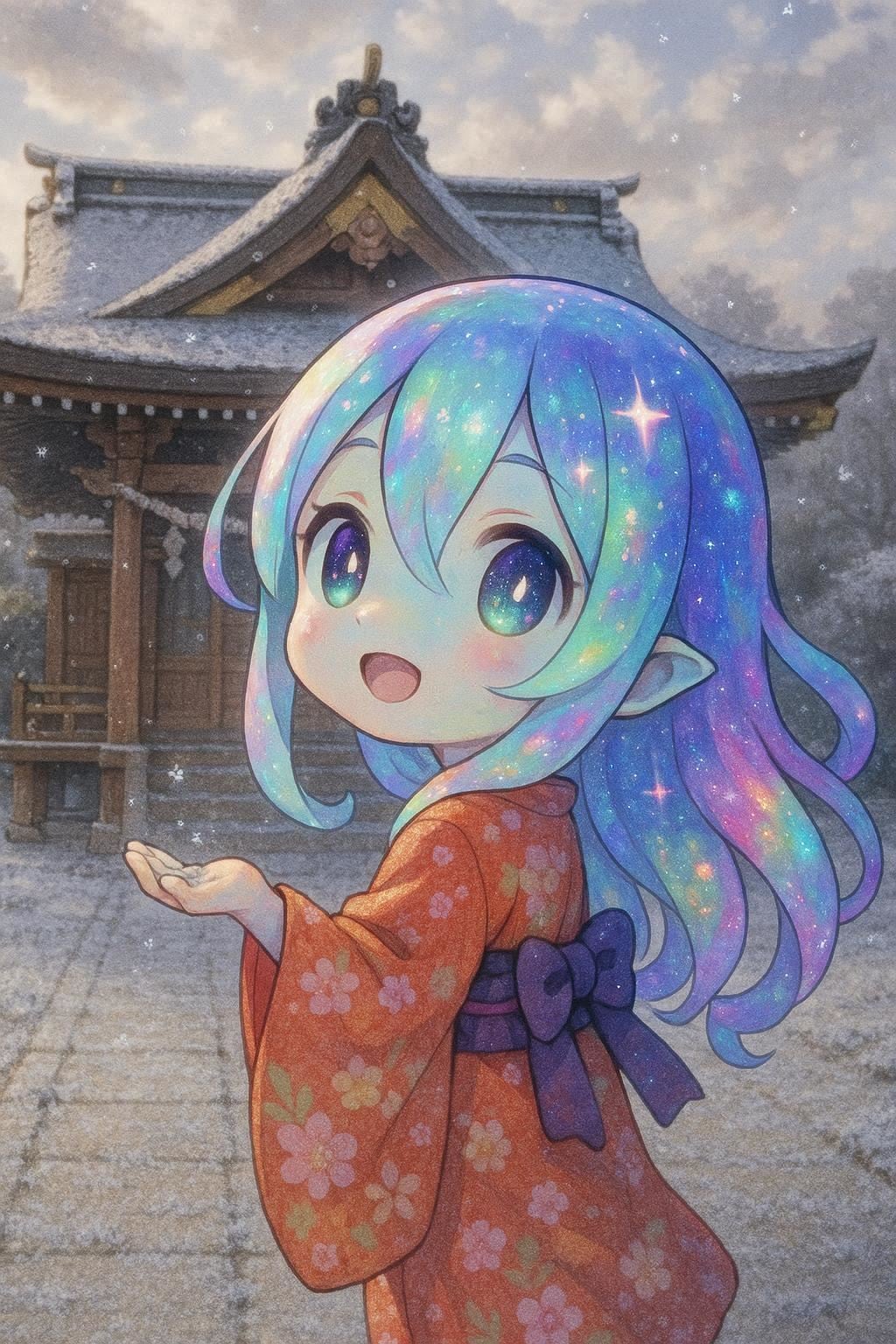 初詣行きつけの神社周りにめっちゃ霜できてた2026 | の人気AIイラスト・グラビア