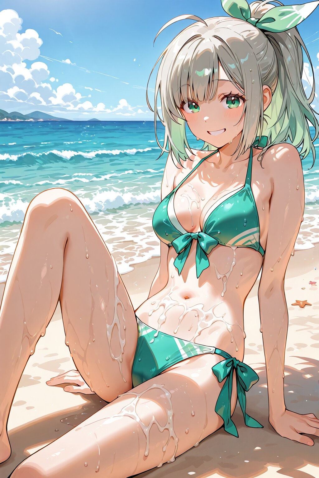 ビーチで一休み