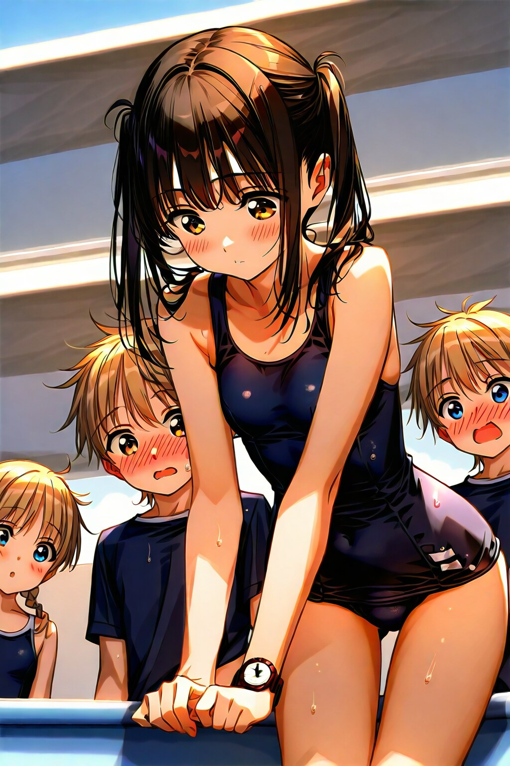 スクール水着1  『アレ…来ちゃった…』