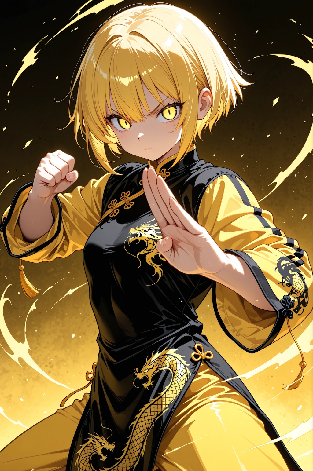 カンフー少女（黄）