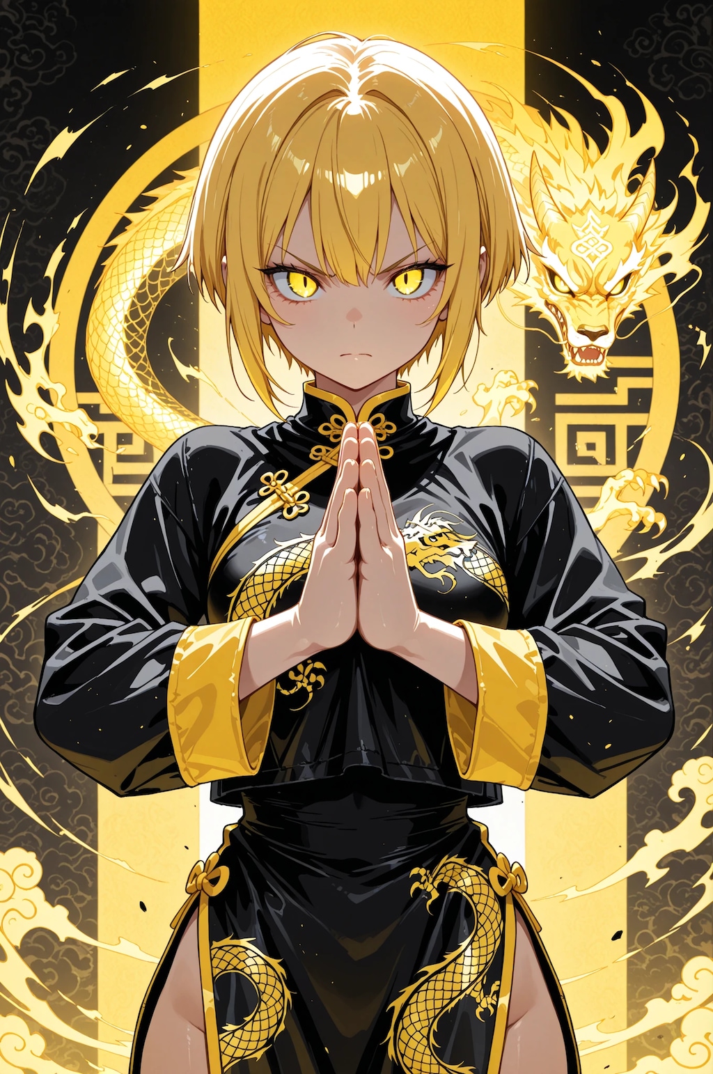 カンフー少女（黄）