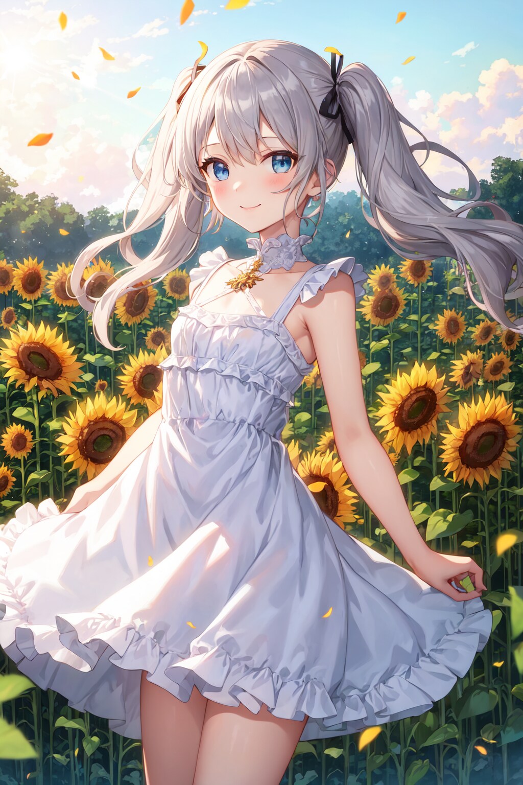 ちっぱい琴音♡ひまわり畑編