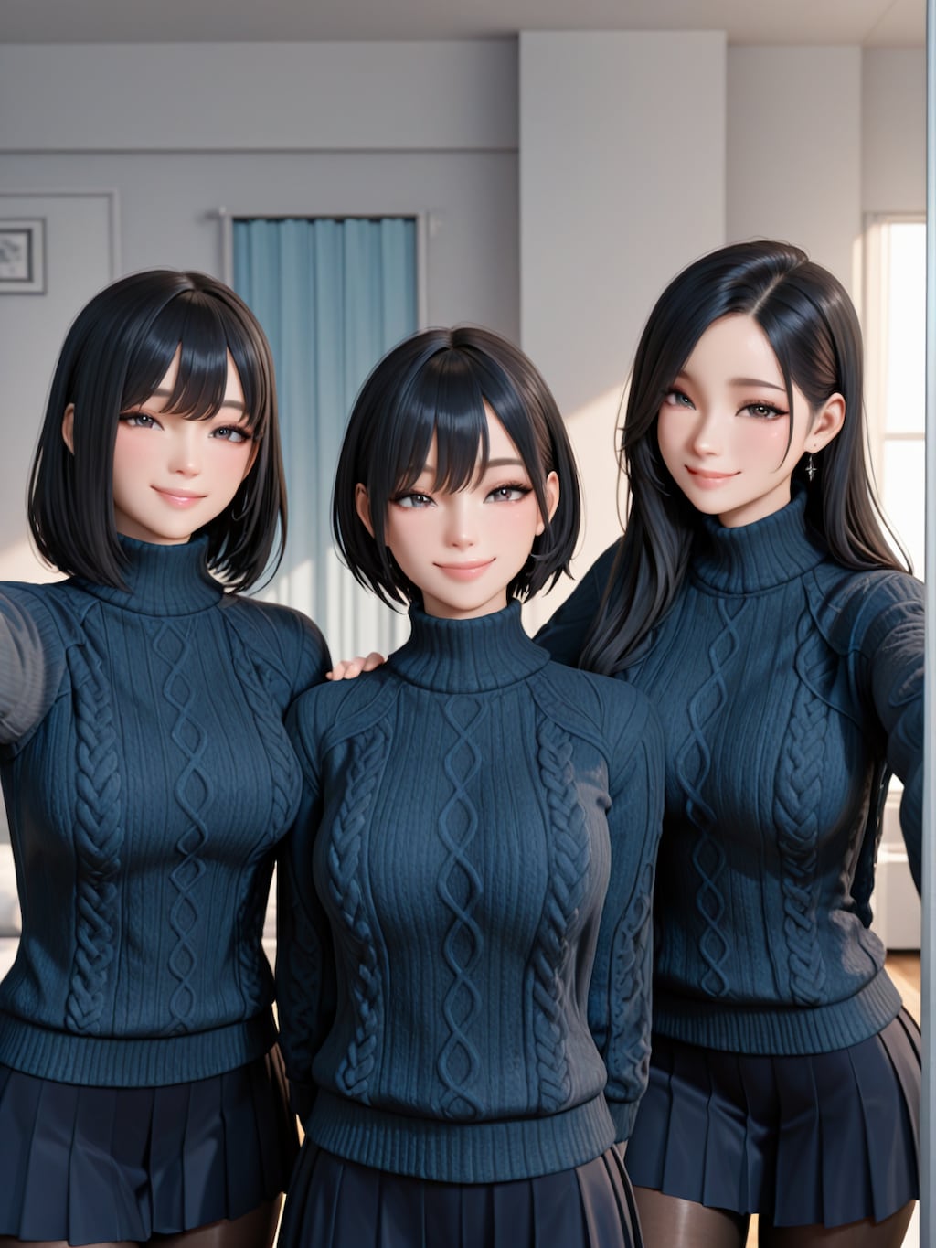 セクシータイツ レズ三姉妹