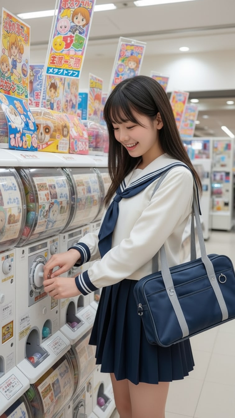 ガチャガチャ女子