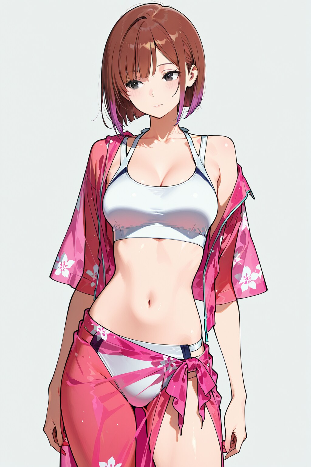 スポーツビキニ(桜柄失敗)