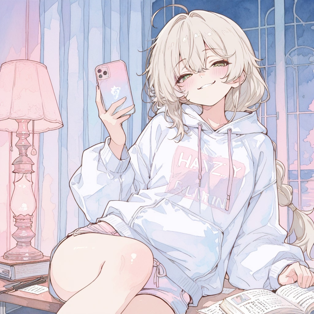 自室にて