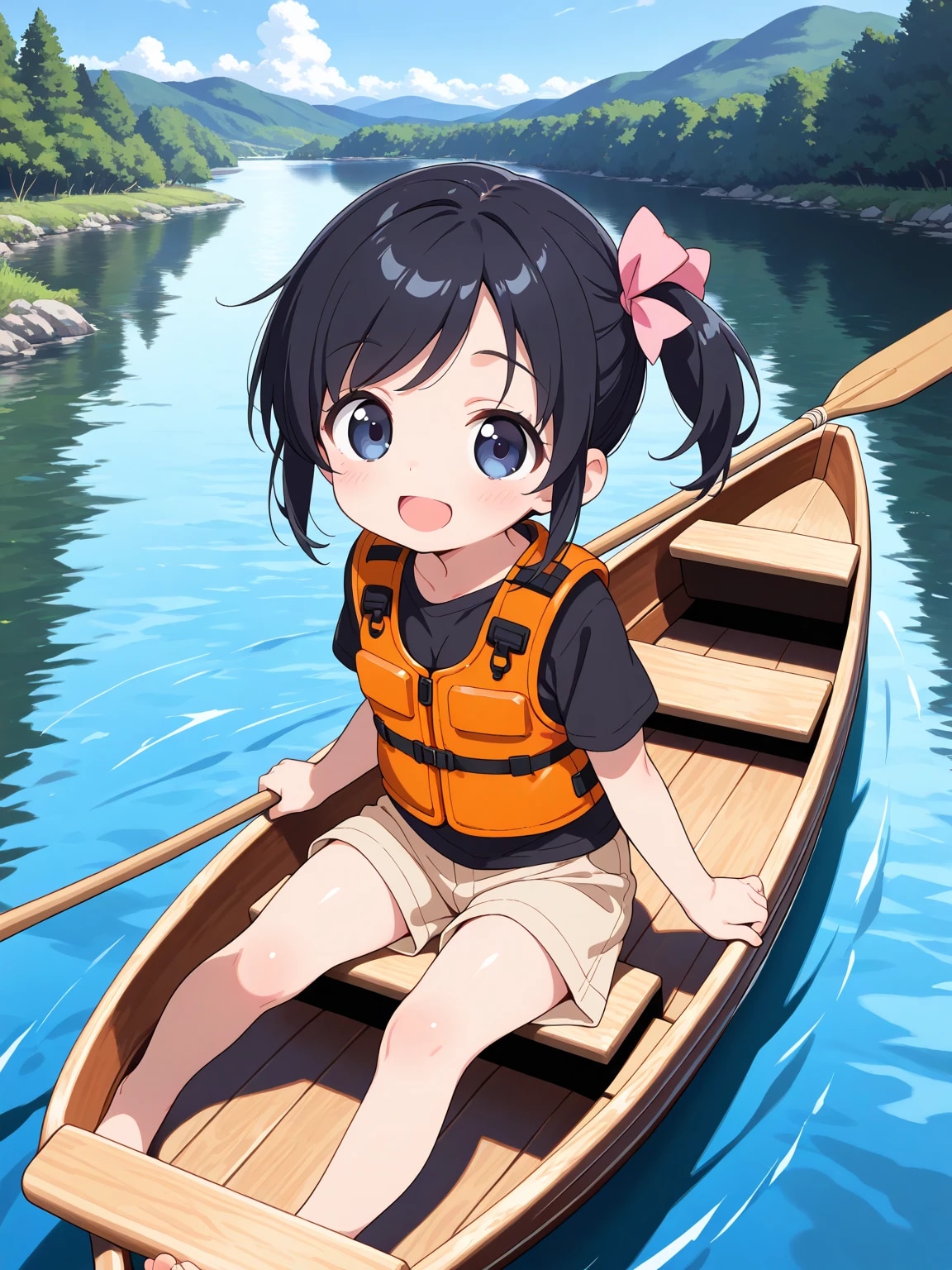 さやかちゃんの川遊び