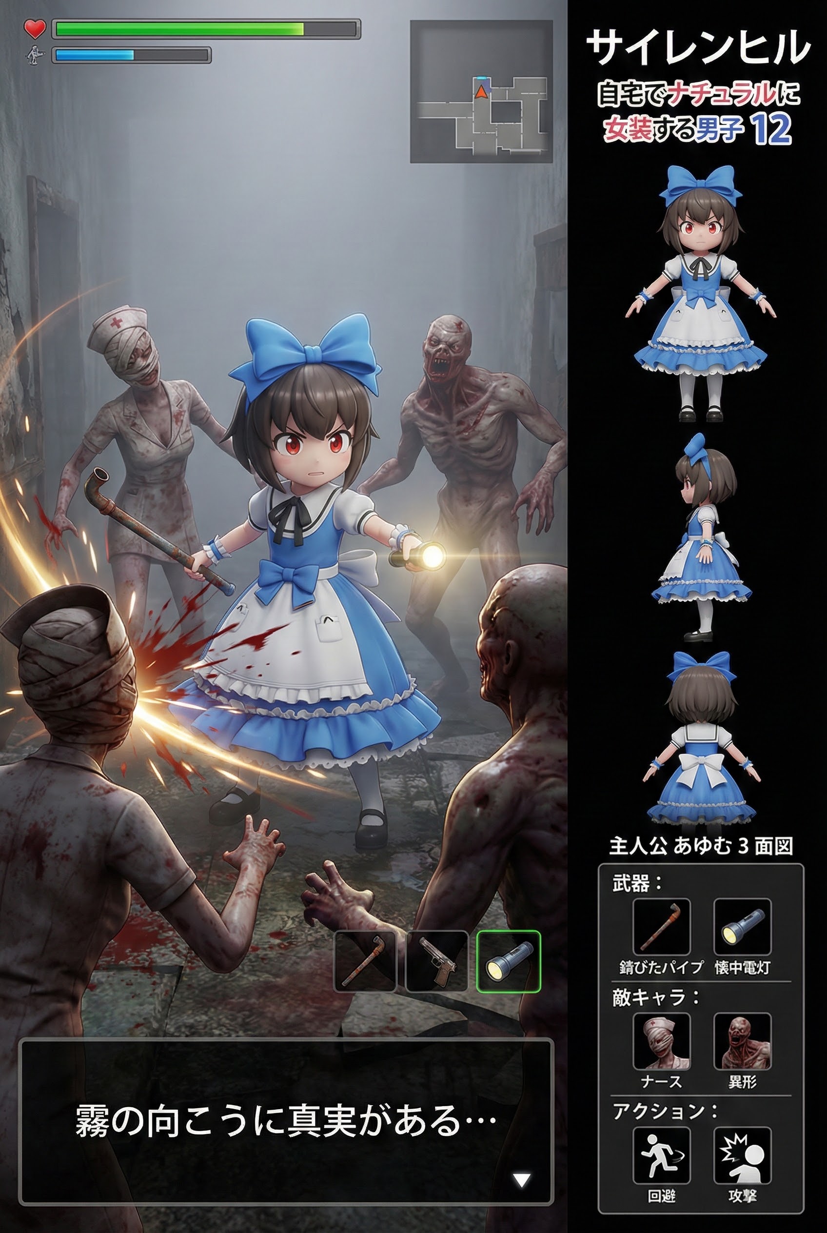 ゲーム雑誌14　自宅でナチュラルに女装する男子 | の人気AIイラスト・グラビア