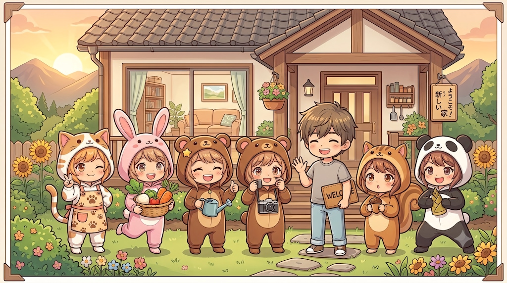 【#私のやってみたいこと】着ぐるみ村での共同生活２