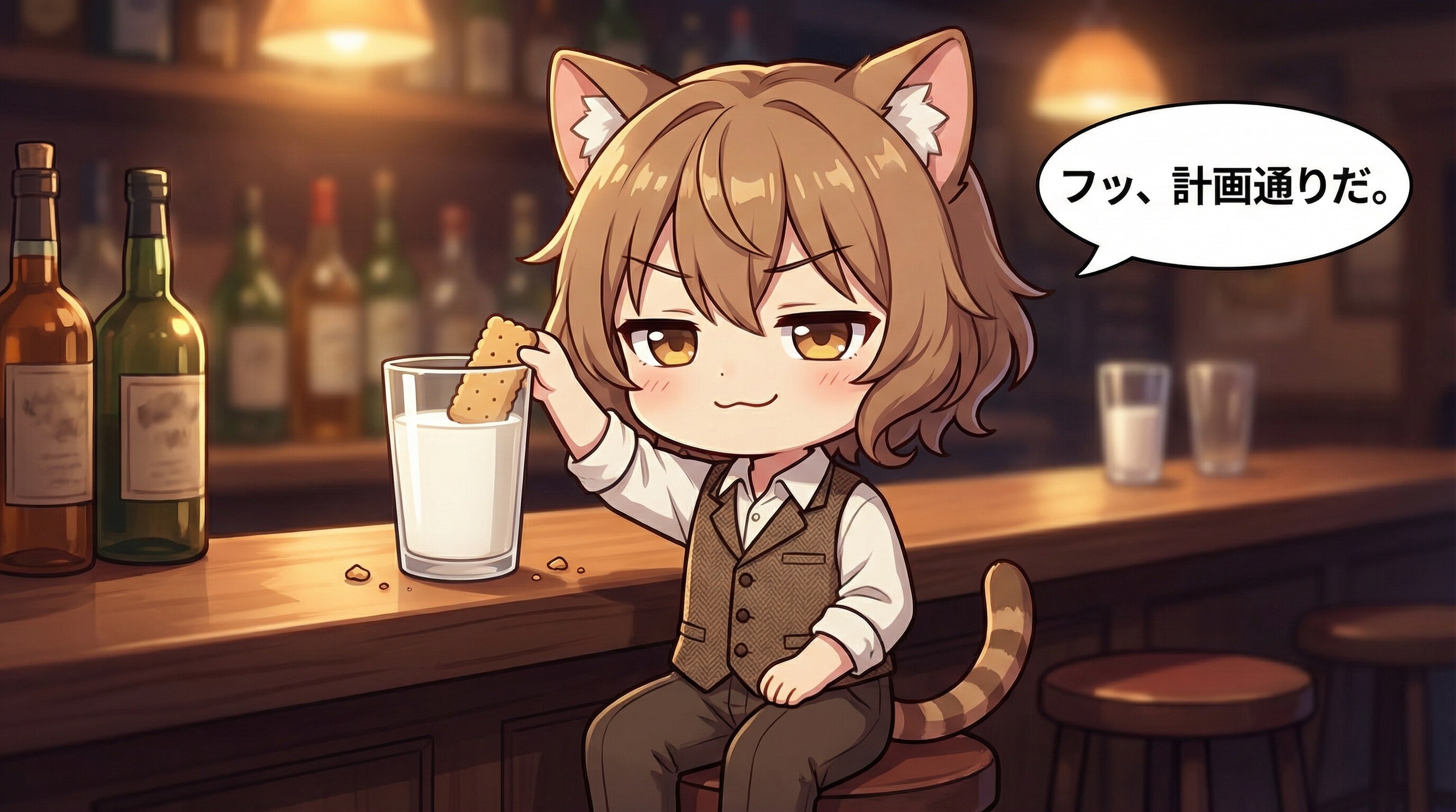 今夜の獲物は、ミルク味。