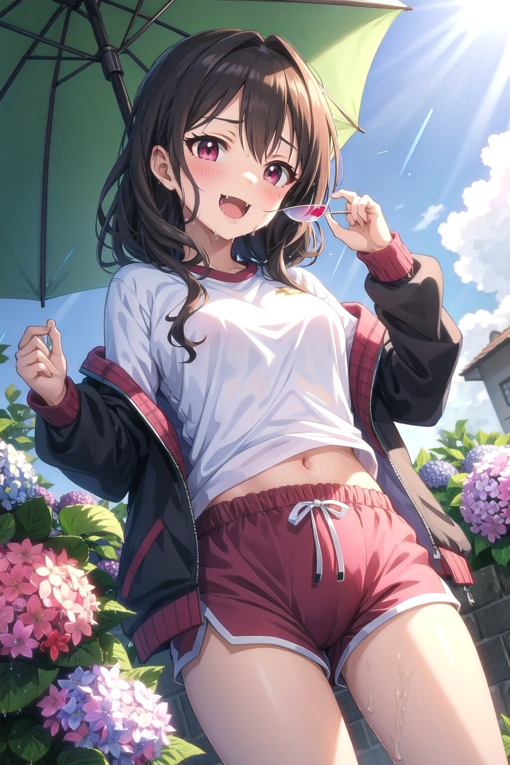 『血をくれたらイイコトしたげるよ♡』（体操服の）美少女吸血鬼1