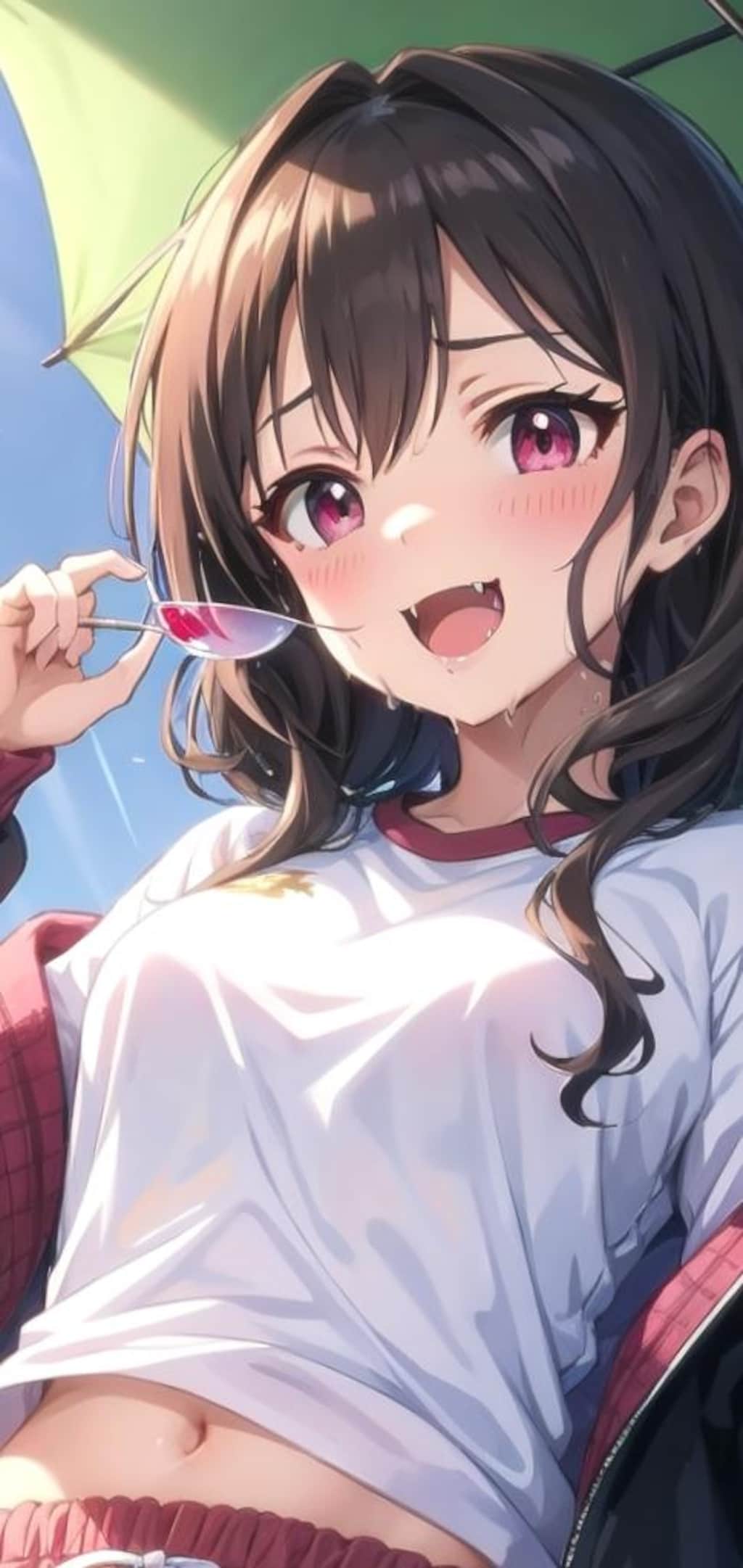 『血をくれたらイイコトしたげるよ♡』（体操服の）美少女吸血鬼1