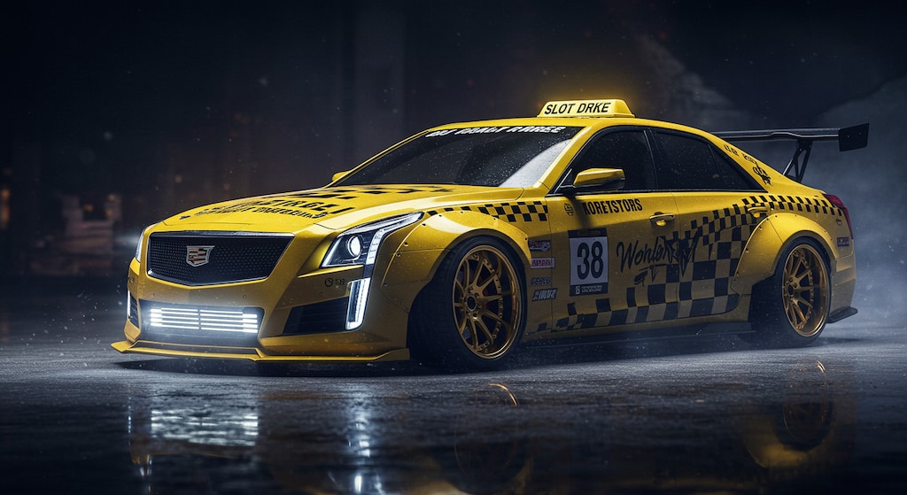 キャデラックイエロータクシーのドリ車