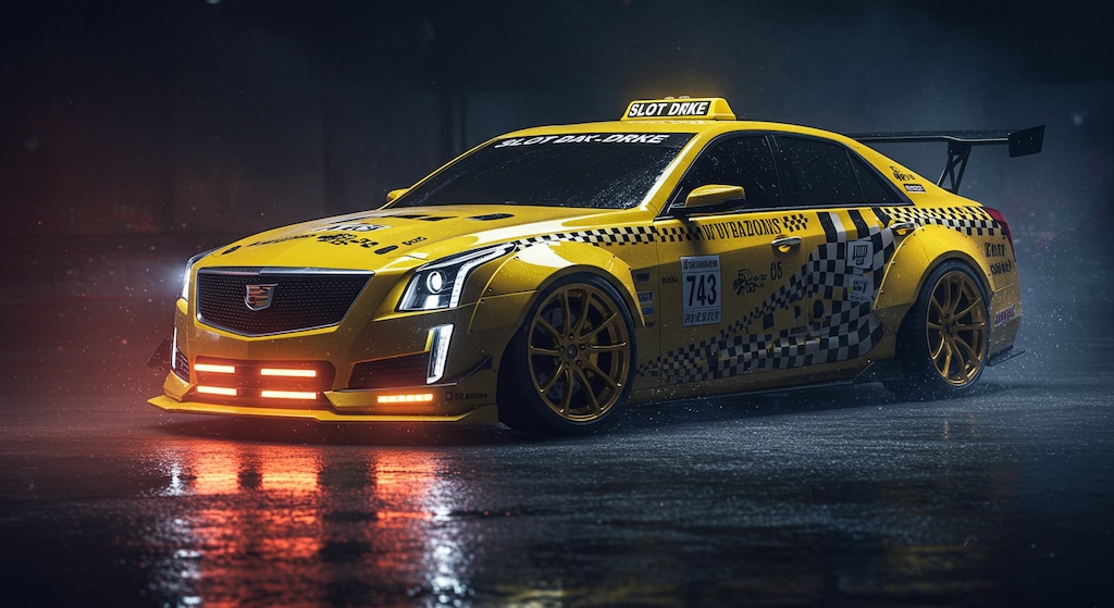 キャデラックイエロータクシーのドリ車