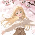【御礼】桜のバーメイドさんと常連さん 5枚目