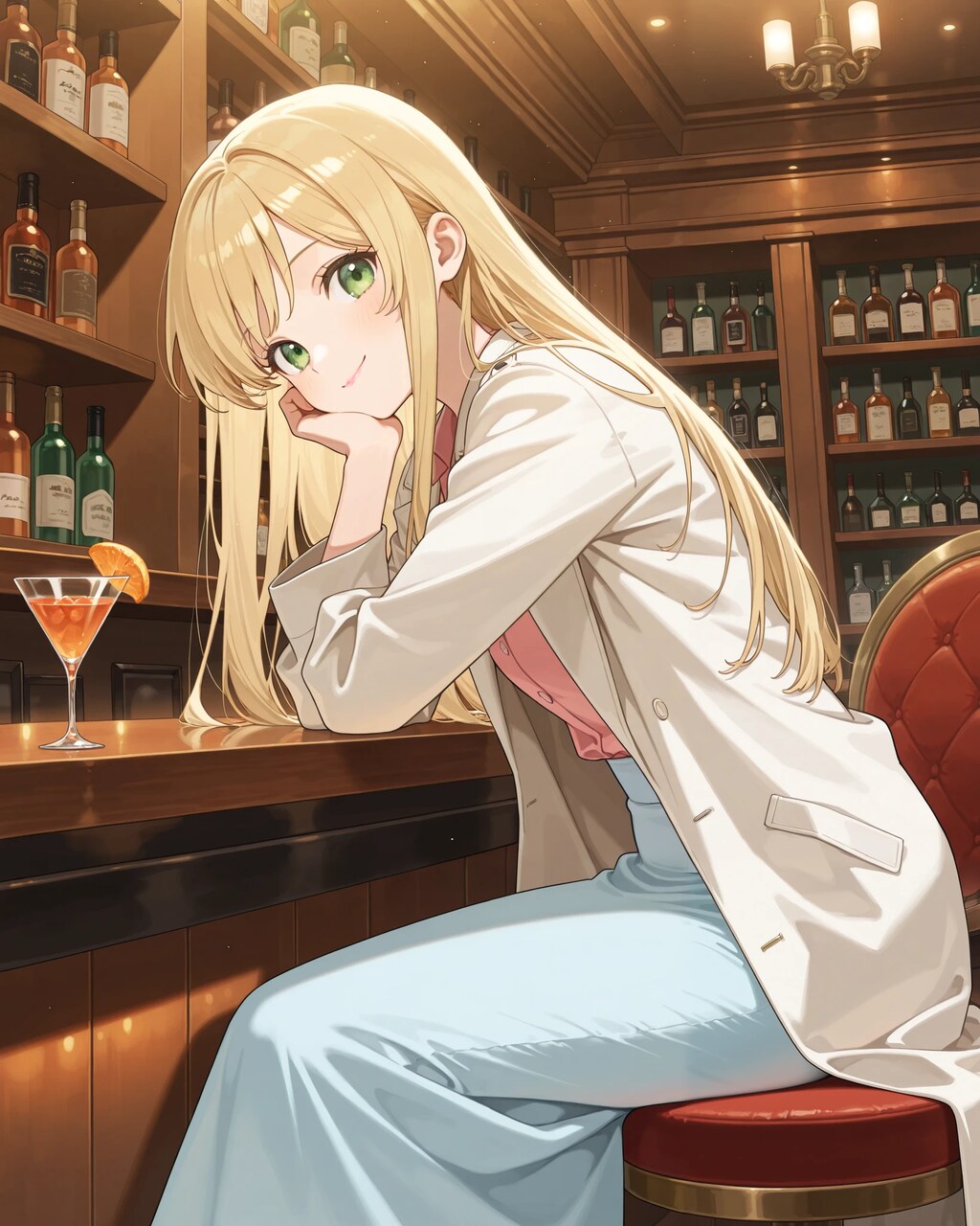 【御礼】桜のバーメイドさんと常連さん