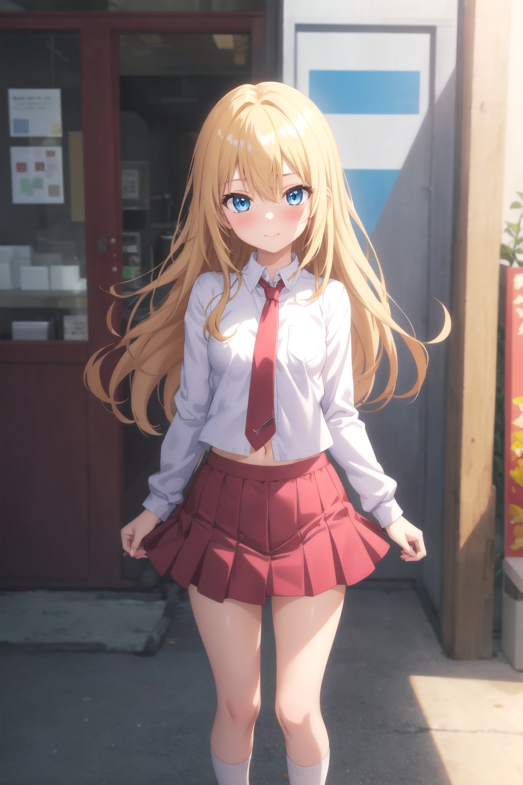 学校での金髪ちゃん