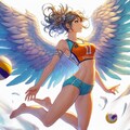 ビーチバレー女子×天使 2 4枚目
