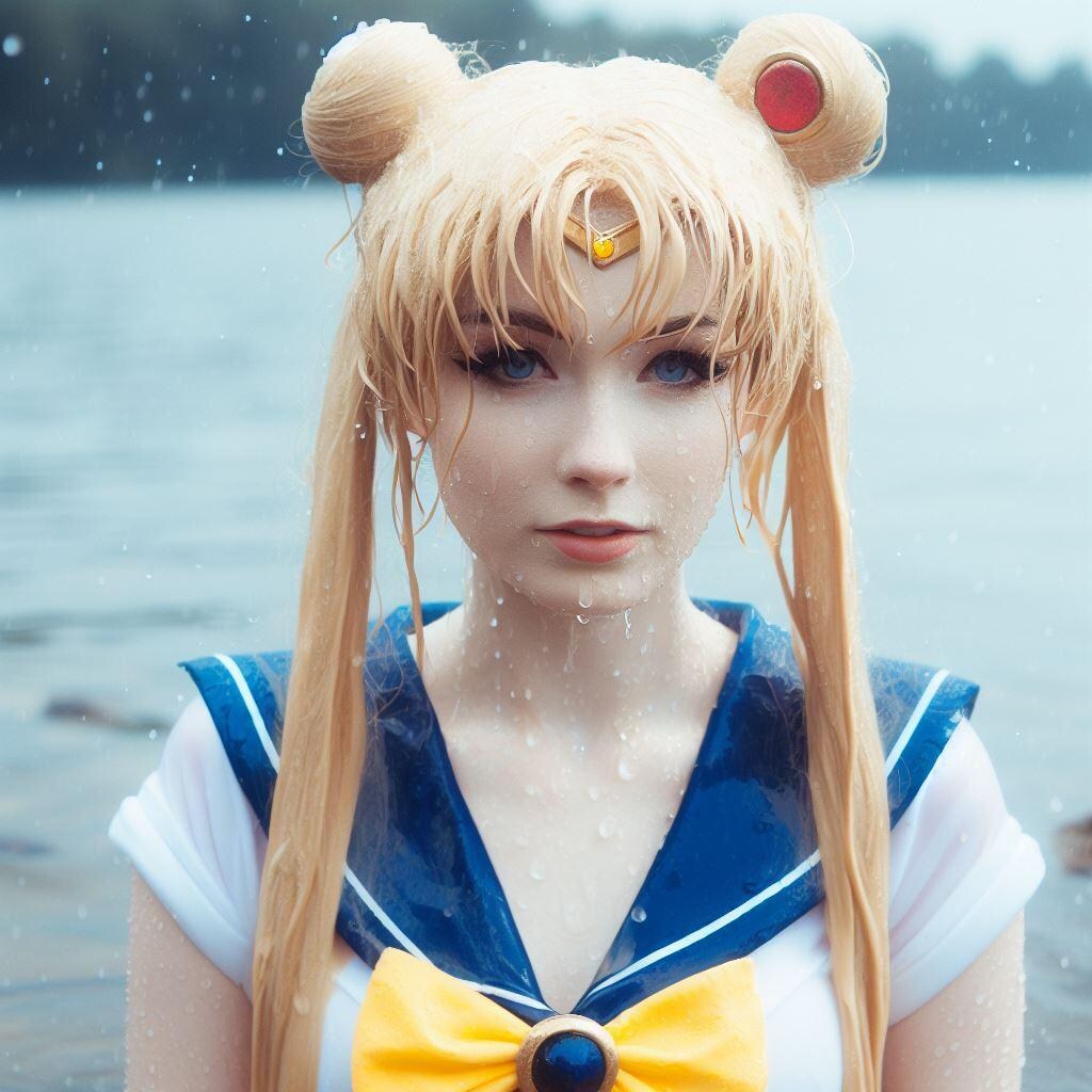 セーラームーンコスプレイヤーを湖に落としてみた