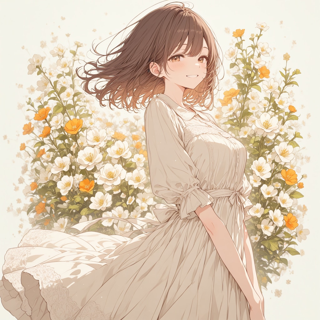 花と女の子