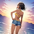 ビーチの夕暮れ 2025　その５ 4枚目