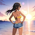 ビーチの夕暮れ 2025　その５ 3枚目