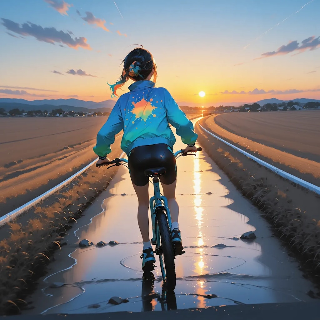 雨上がりの帰り道