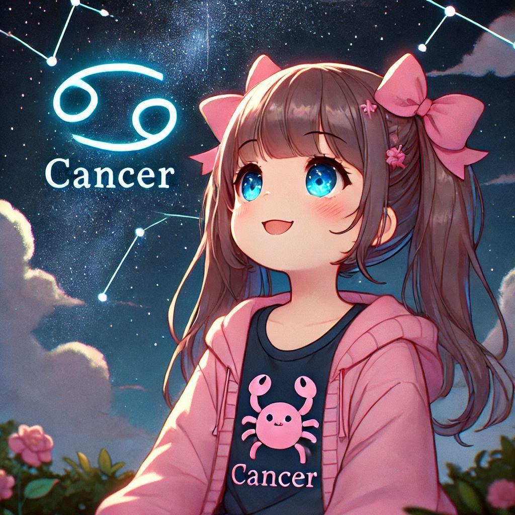 かに座を見上げる女の子 | の人気AIイラスト・グラビア