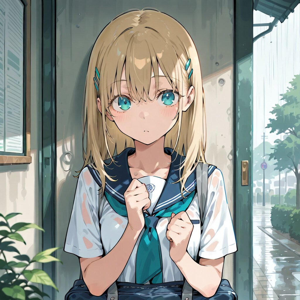 雨やどり | の人気AIイラスト・グラビア
