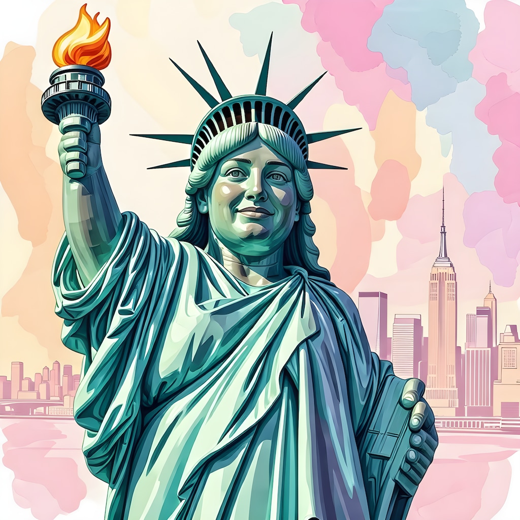 ぽっちゃりした自由の女神