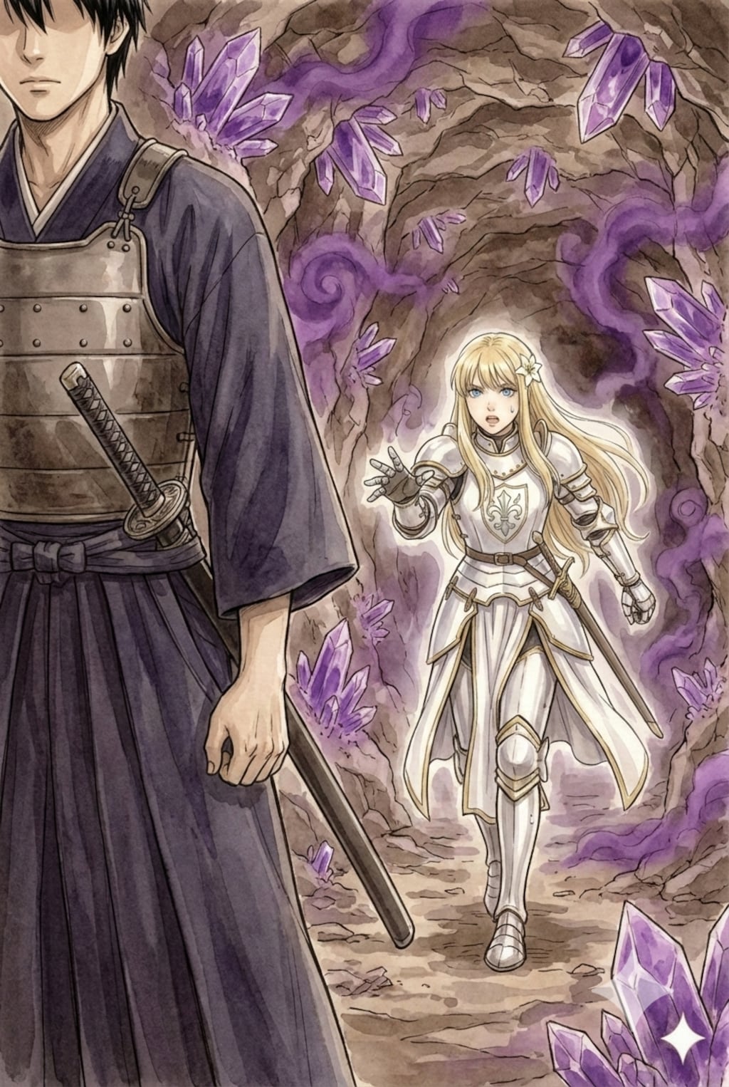 「待ちなさい！これはあなたの護符…死ぬつもりですか！」「あわよくば、な」「…？！」