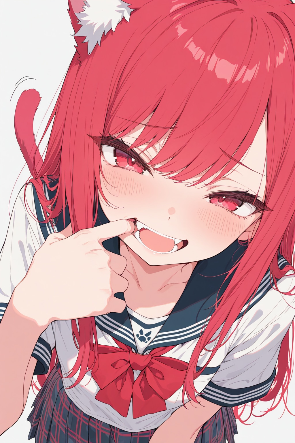 牙見せネコミミ少女