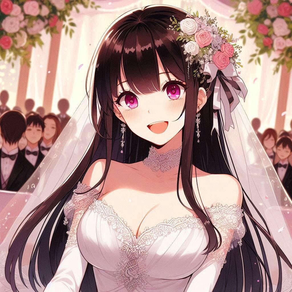結婚式の二次会を開く、うちの子＊(12枚)