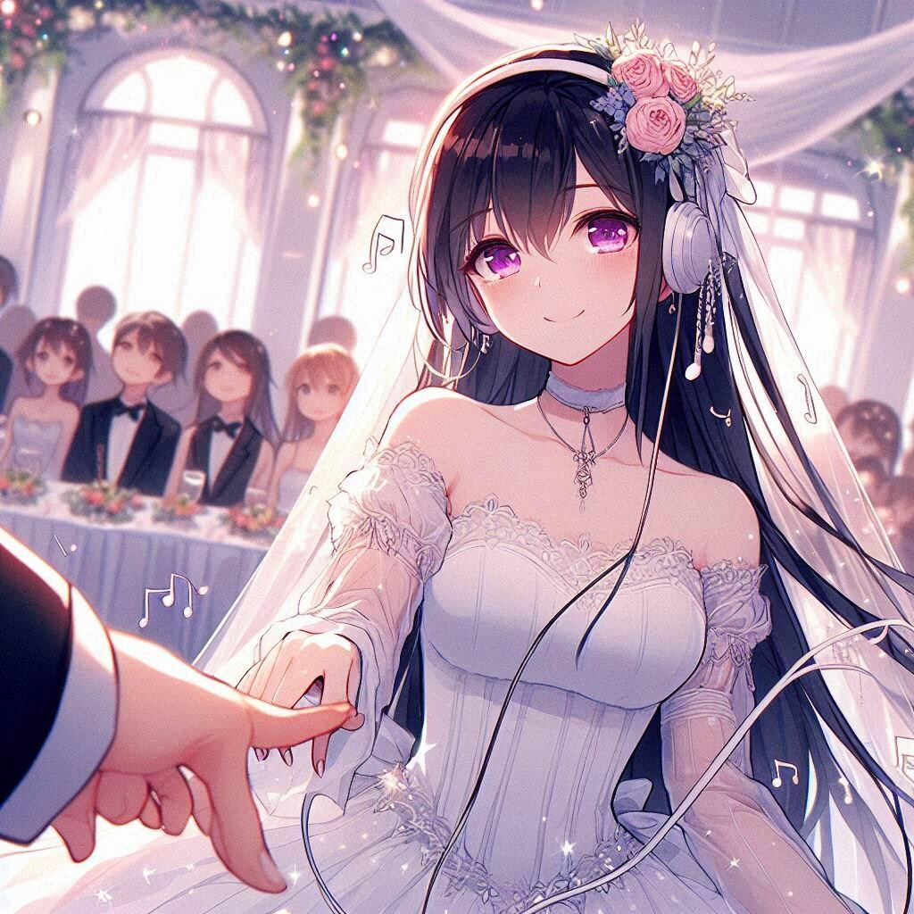 結婚式の二次会を開く、うちの子＊(12枚)